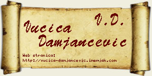 Vučica Damjančević vizit kartica